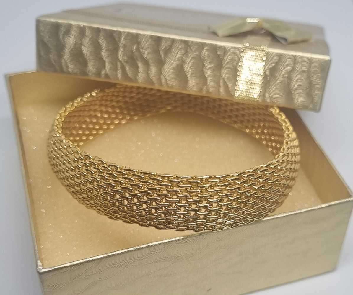 24ct Yellow Gold Mesh Bangle