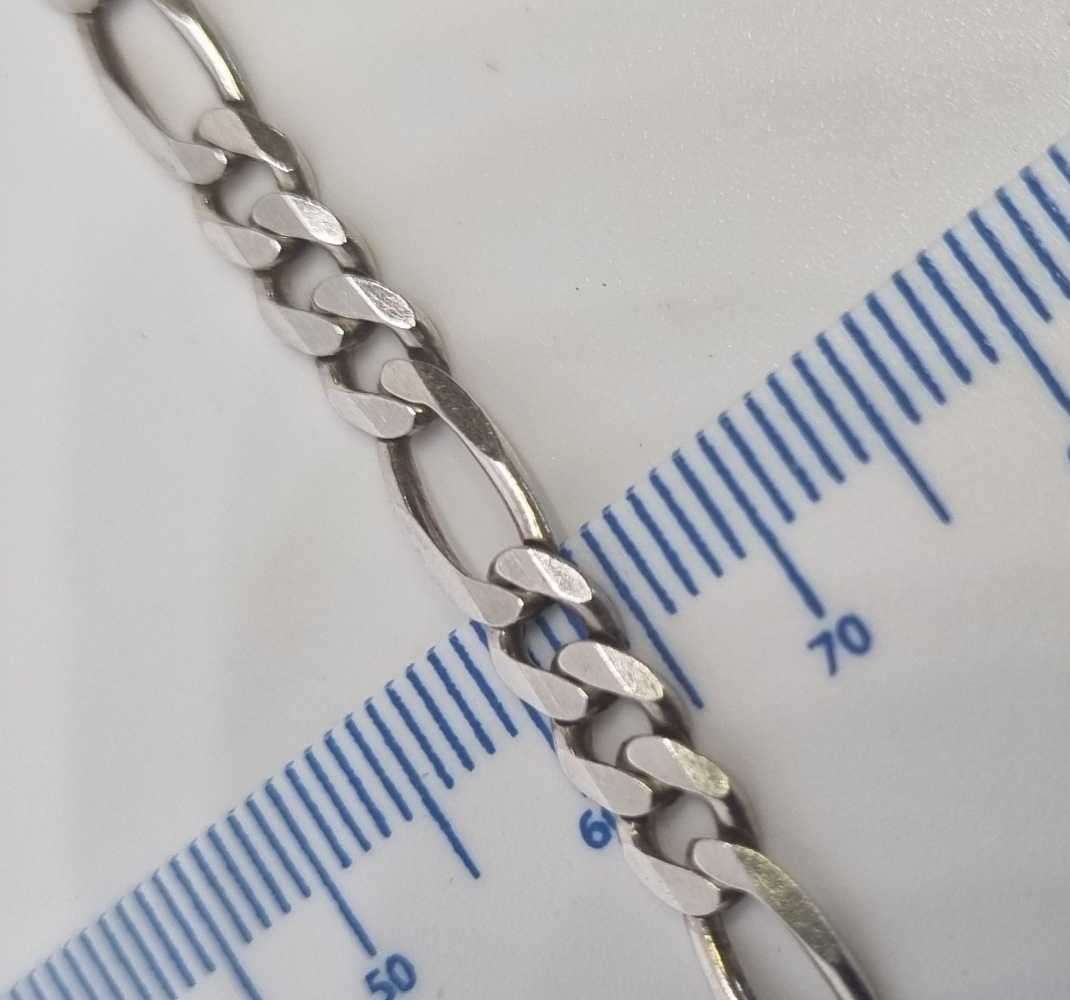 925 Silver Figaro Bracelet