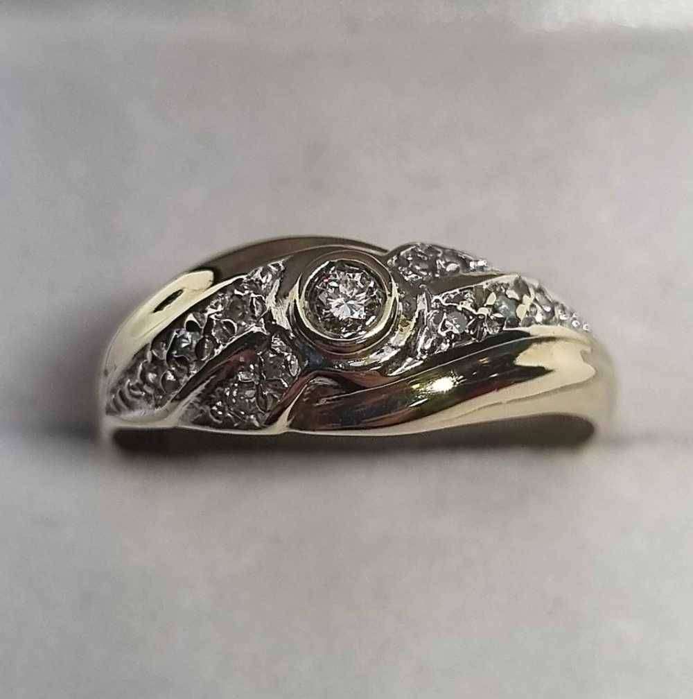 9ct Yellow Gold Diamond Ring