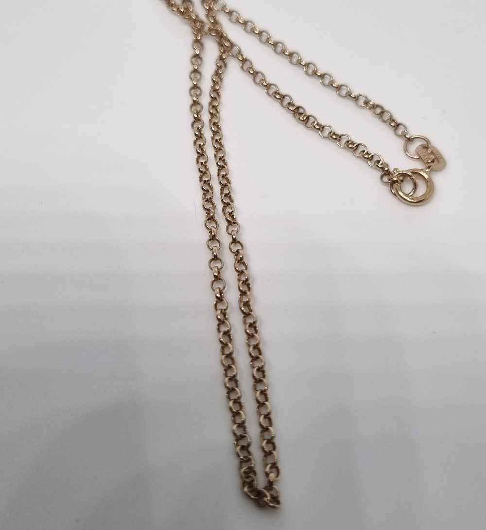 9ct Yellow Gold Rolo Chain