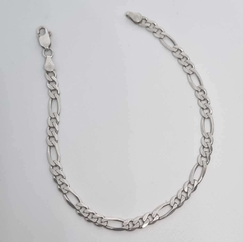 925 Silver Figaro Bracelet