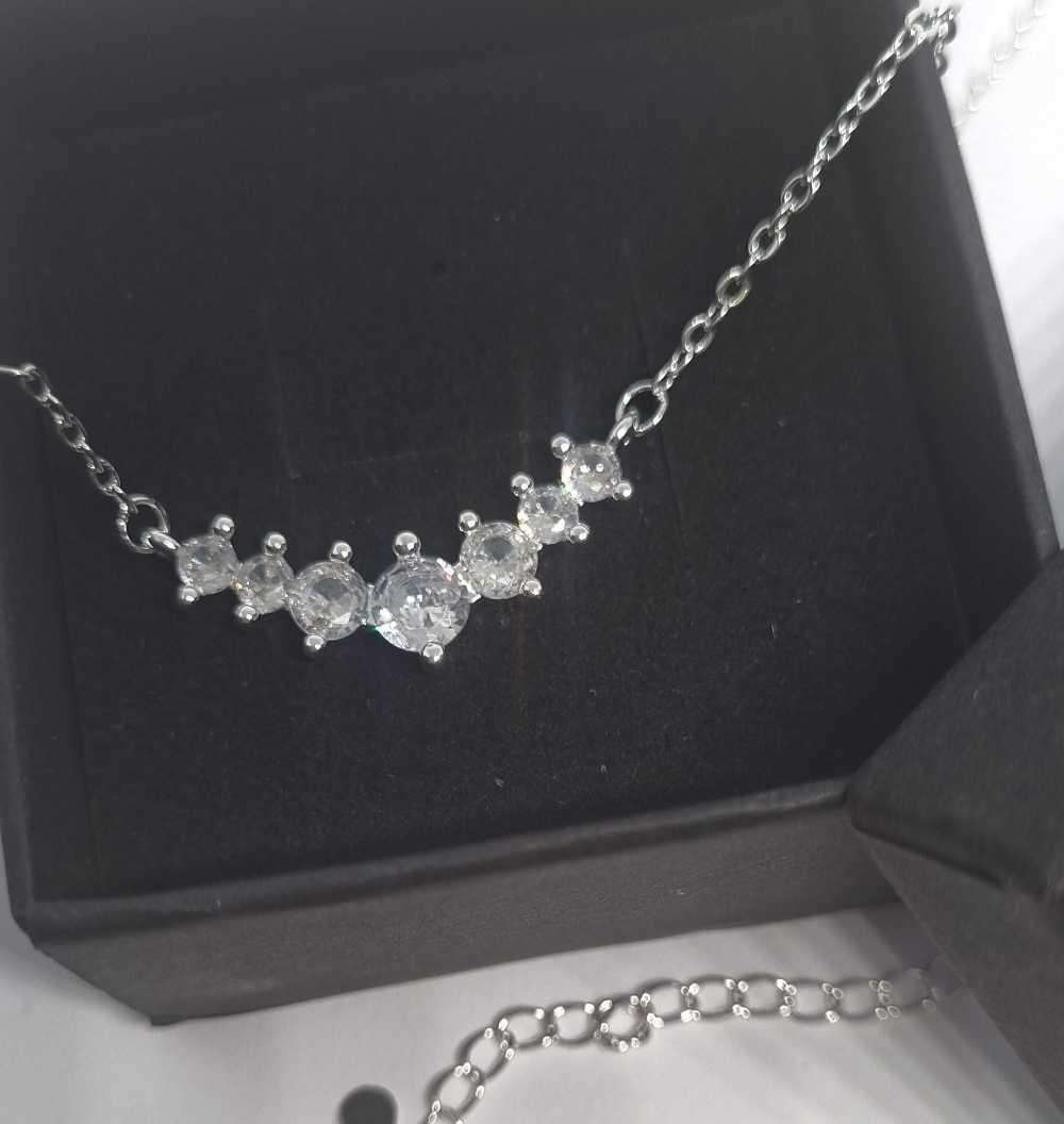 925 Silver Moissanite Necklace