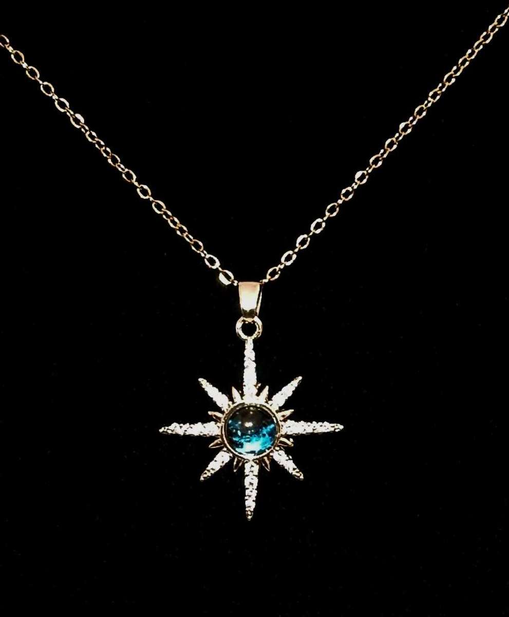 Stainless Steel Necklace with Zirconia Pendant