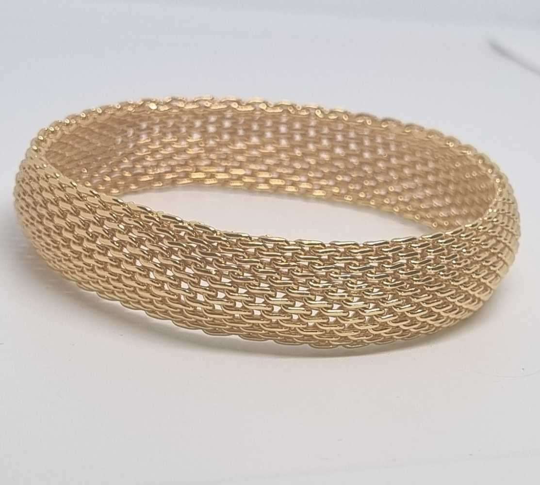 24ct Yellow Gold Mesh Bangle