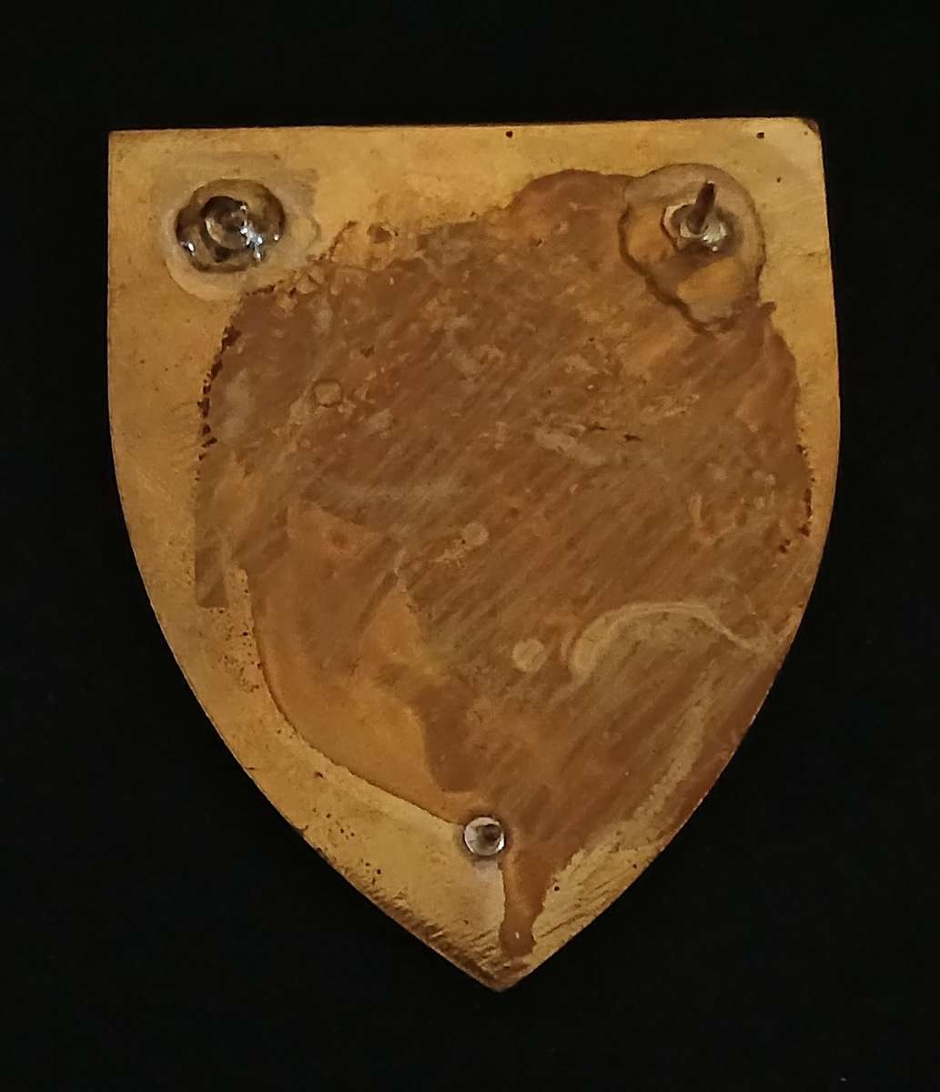 SADF 14 FIELD WORKSHOP SHOULDER FLASH   ( TWO PINS REPAIRED )              L181