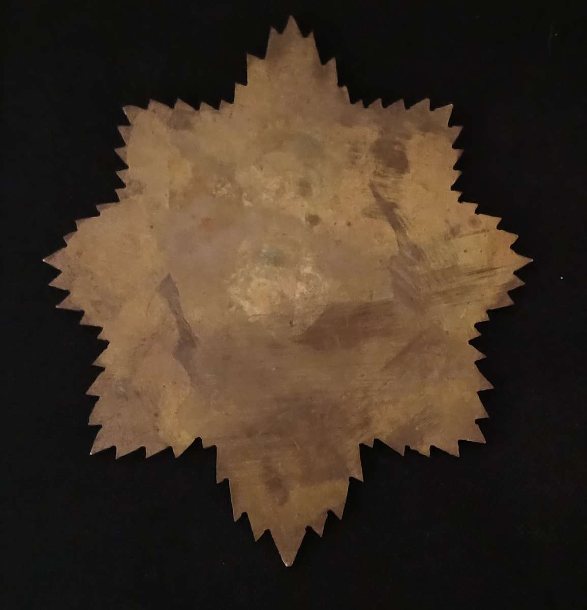 OLD SOUTH AFRICAN POLICE BRASS AND ENAMEL BADGE                       L281