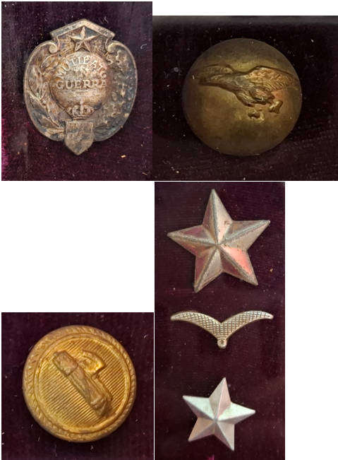 ITALIAN FASCIST   MEDAL AND BADGE Collection In Frame