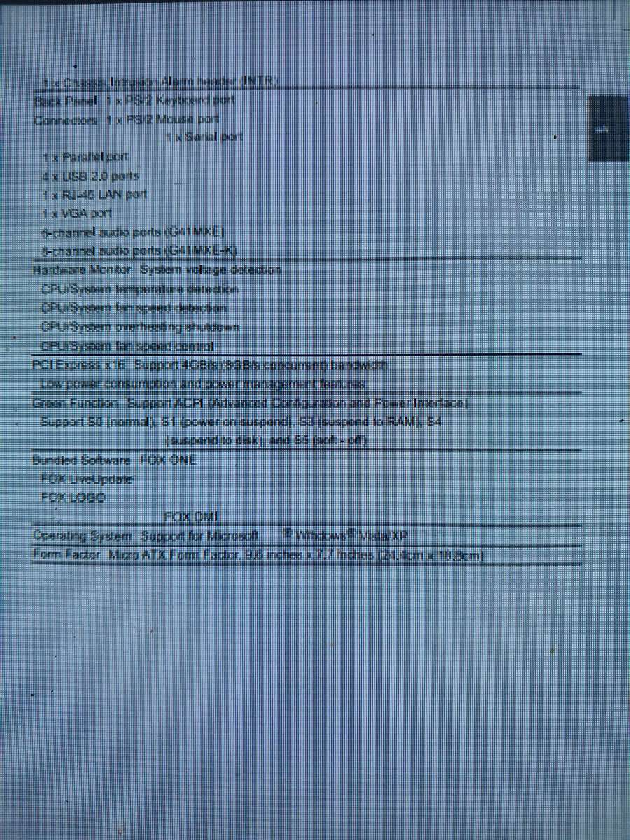 Foxconn motherboard with CPU and 6 or 8 gig ram