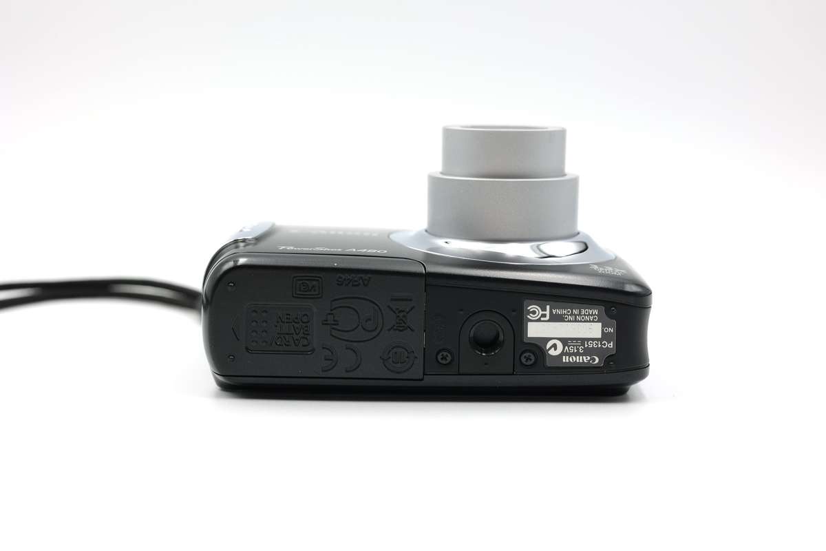 Canon Powershot A480 digital point and shoot camera.