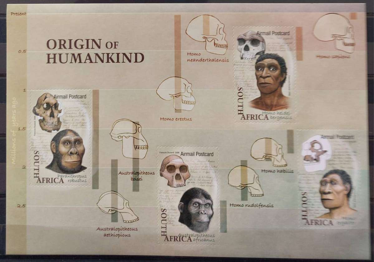 RSA - 2006  - SACC 1816 - Origin of Humankind -  Sheetlet of 4 - MNH