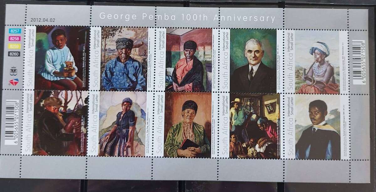 RSA - 2012 - SACC 2220 - 100th Anniversary George Pemba - sheet of 10 - MNH