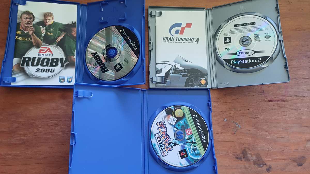 PS2 Bundle Rugby 2005, Gran Turismo 4, Street Dance