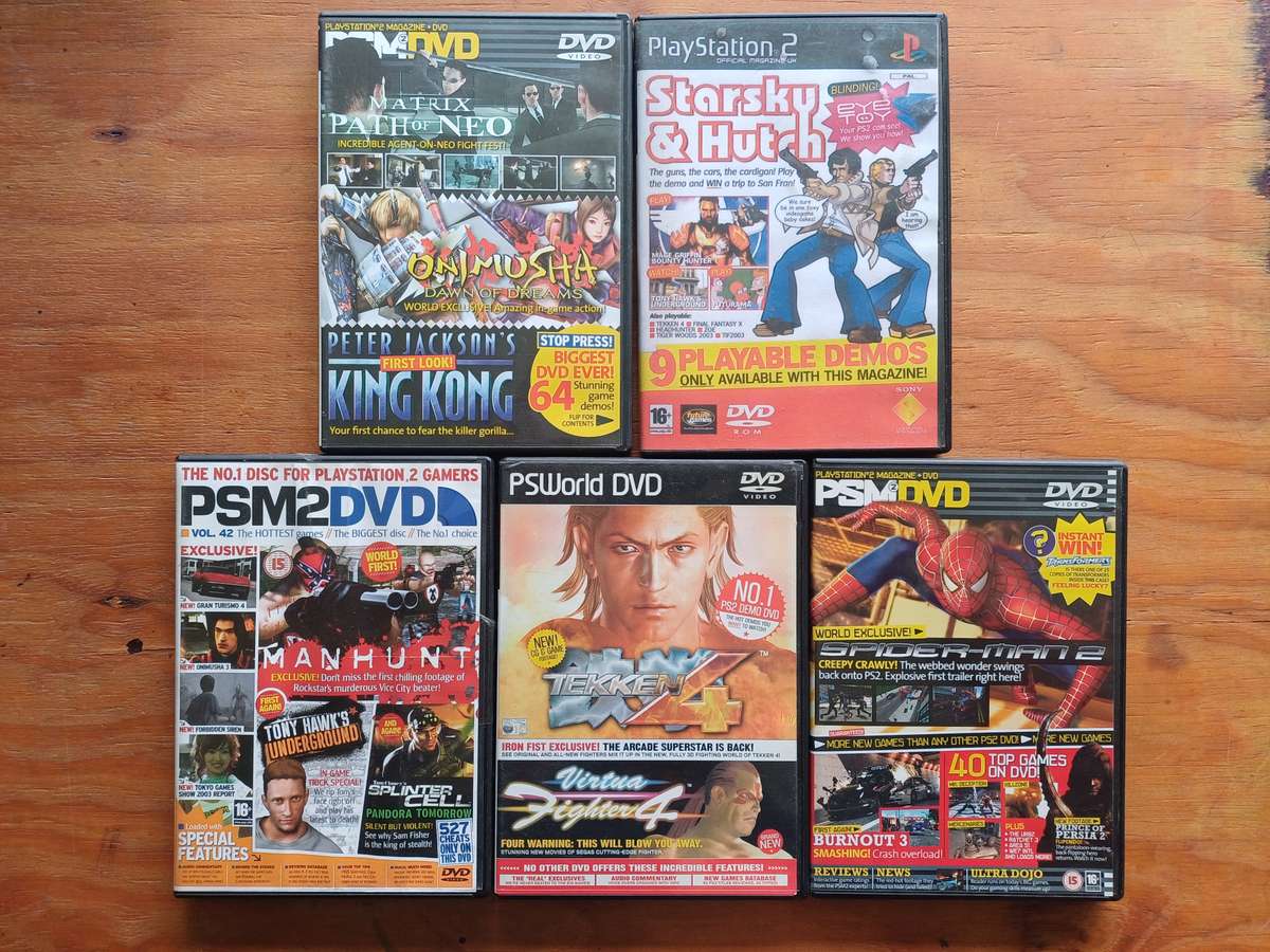 5x PS2 Magazine Demo disc
