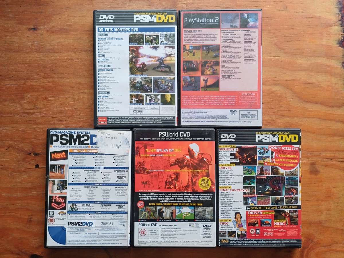 5x PS2 Magazine Demo disc