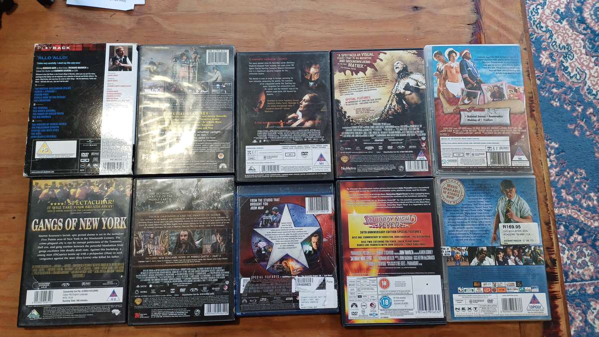 DVD LOT of  9 Movies one series