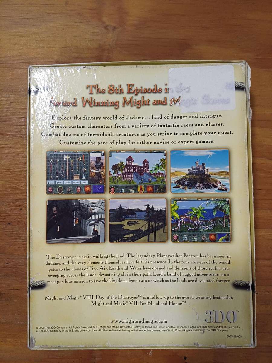 Might and Magic VIII Day of the Destroyer BIG BOX