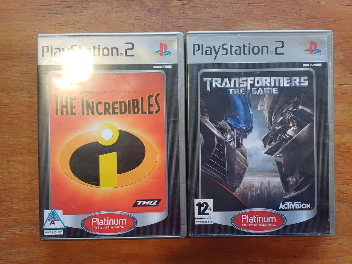 PS2 Incredibles and Transformers