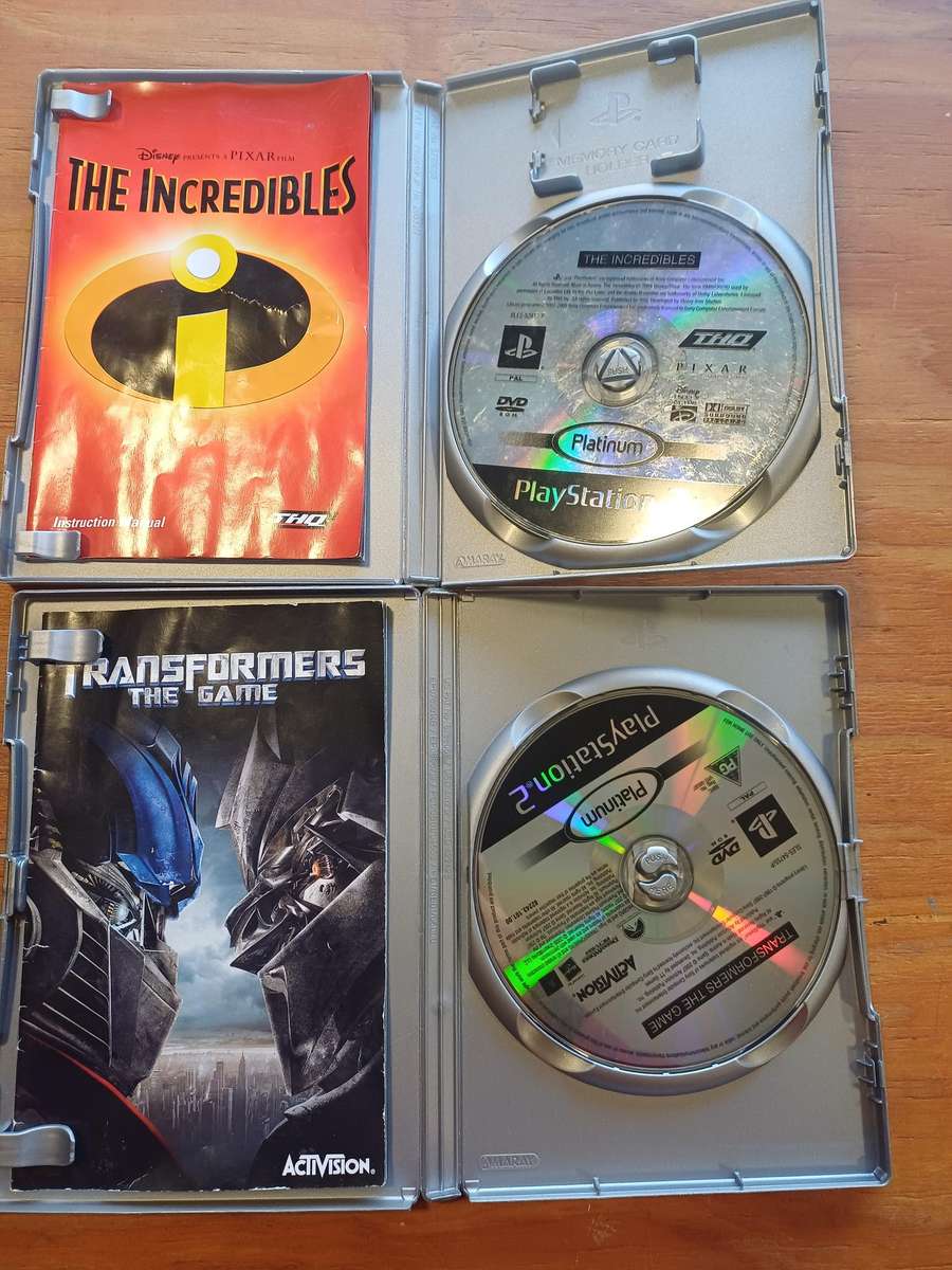 PS2 Incredibles and Transformers