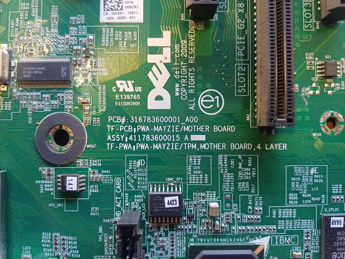 Dell V52N7 PowerEdge T110 Server Main System Motherboard (UNtested)