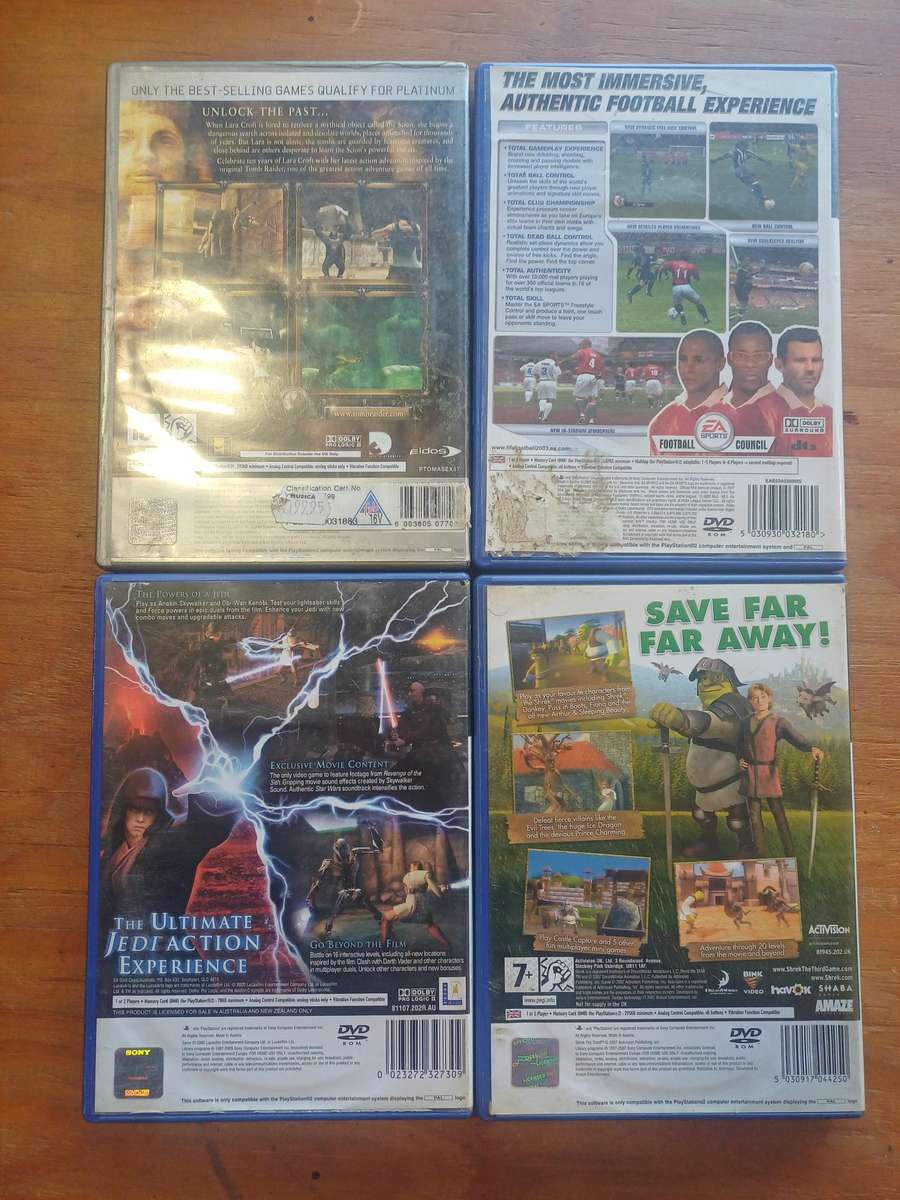 4x PS2 Games