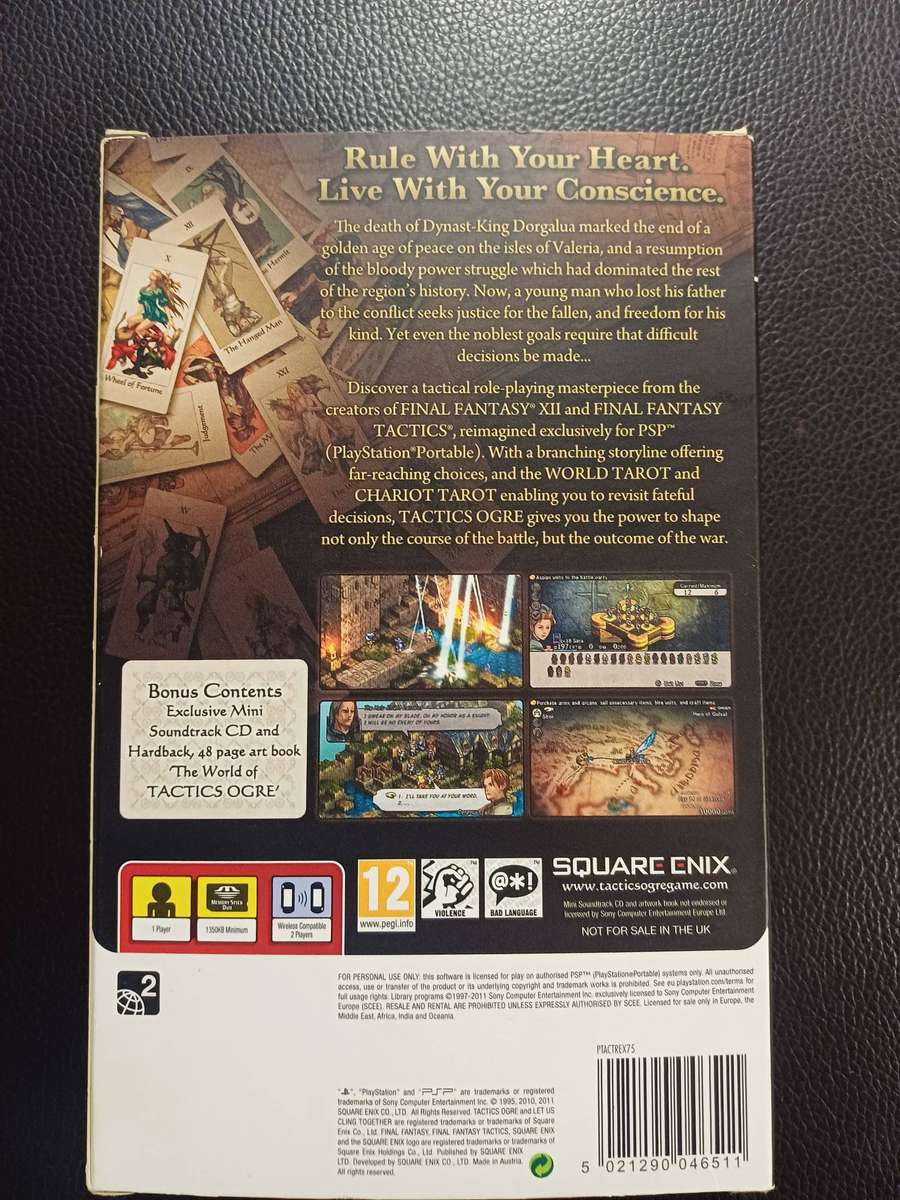 Tactics Ogre PSP Premium Edition (Very Rare)