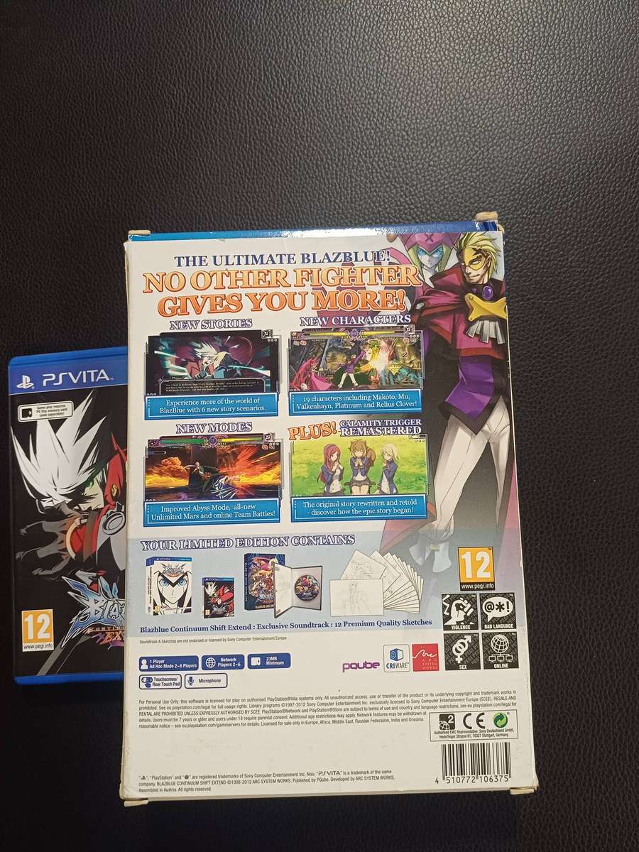 Blaze Blue Continuum Shift Extend Limited Edition PSVita