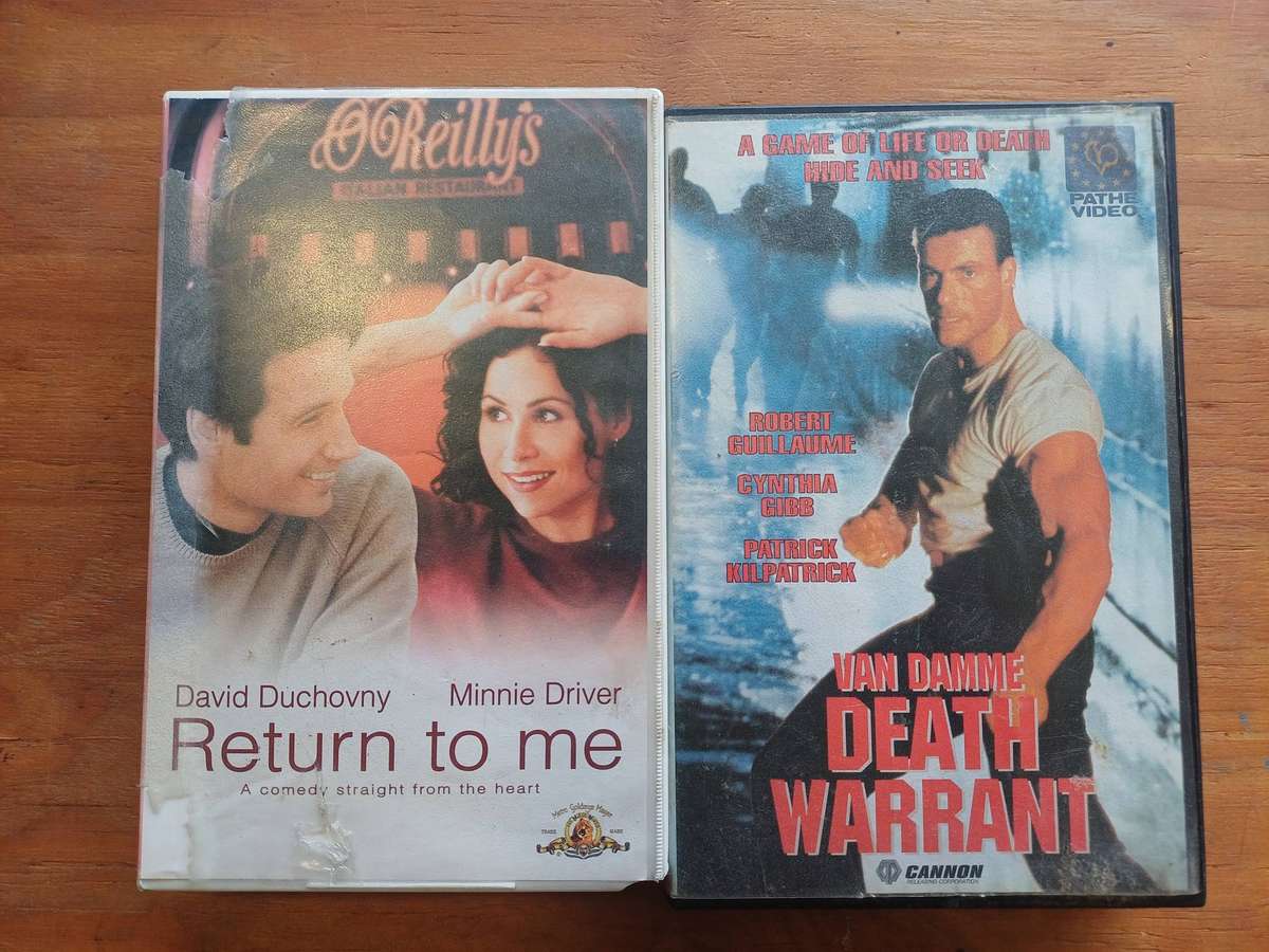 Death Warrant and Return to me on VHS