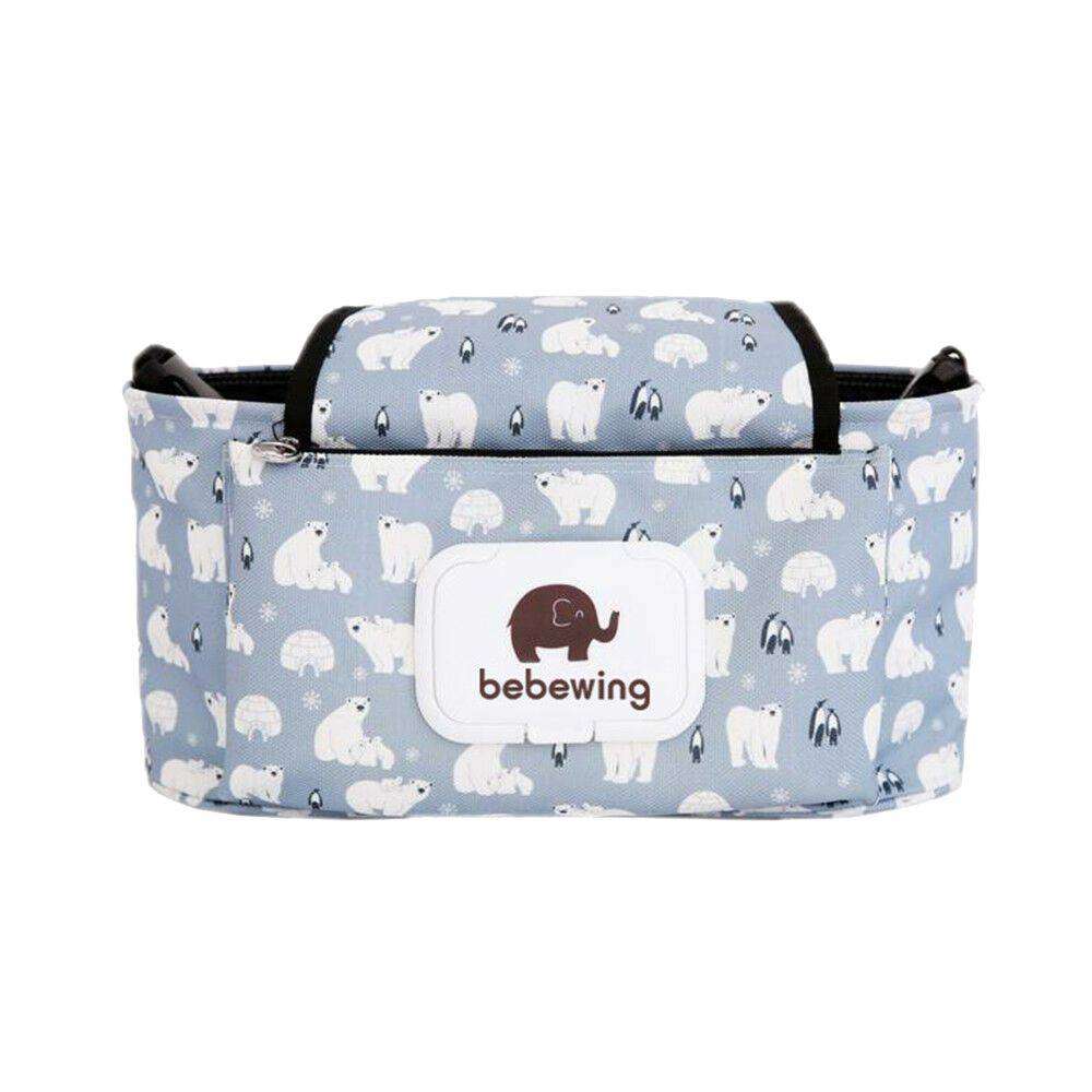 Multifunction Baby Stroller Hanging Storage Bag - Blue Bear  3