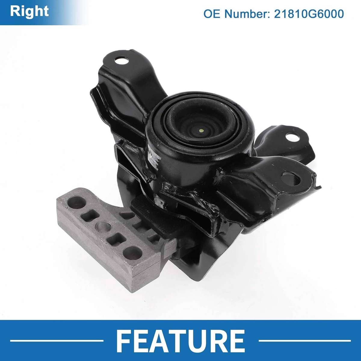 Engine Motor Mount No.21810G6000 Engine Mounting for Kia Picanto 2017-2024 Metal