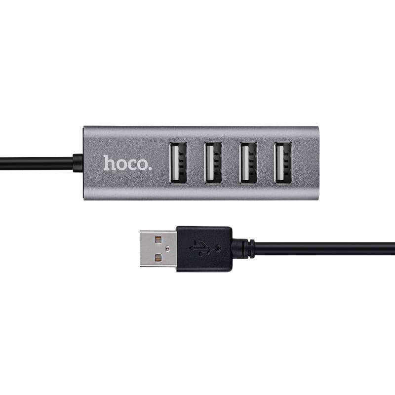 4-Port USB 2.0Hoco HB1 4 Port USB HUB Line Machine Expansion - Tarnish