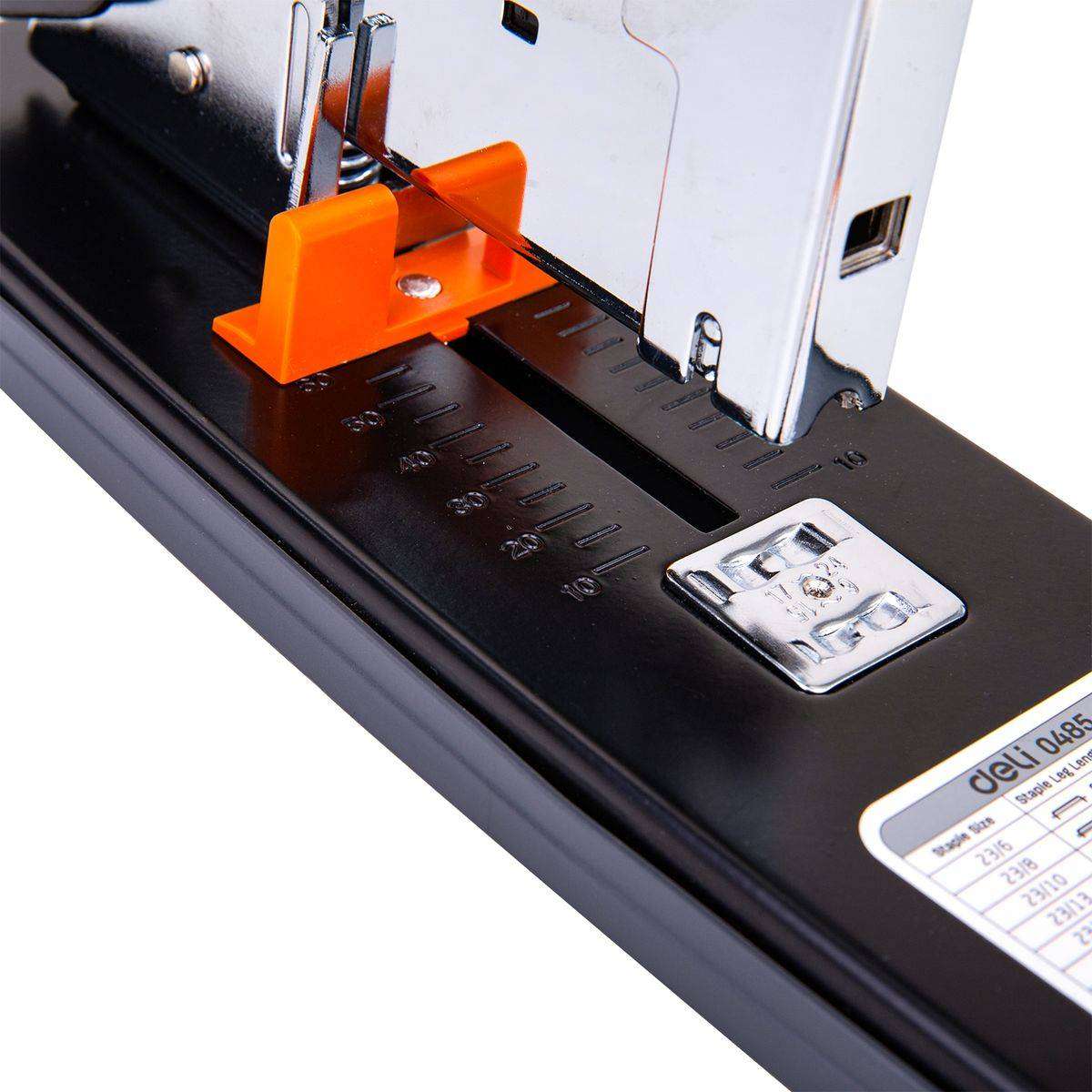 Deli Effortless Heavy Duty Stapler 210 Sheets 23/6 & 23/23 Black