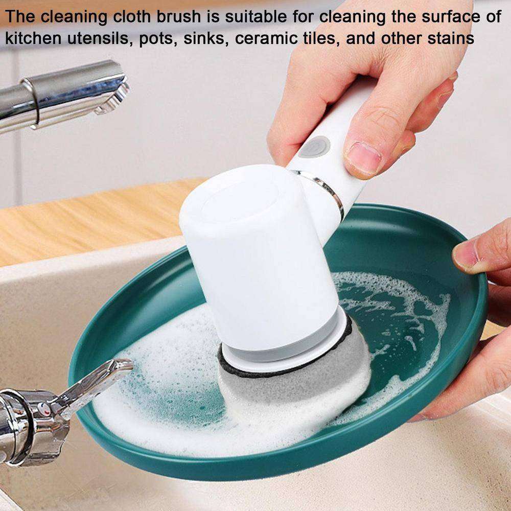 Cordless Spin Scrubber With 6 Interchangeable Brush Heads
