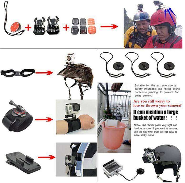 50 in 1 Action Camera Accessory Kit for GoPro Hero