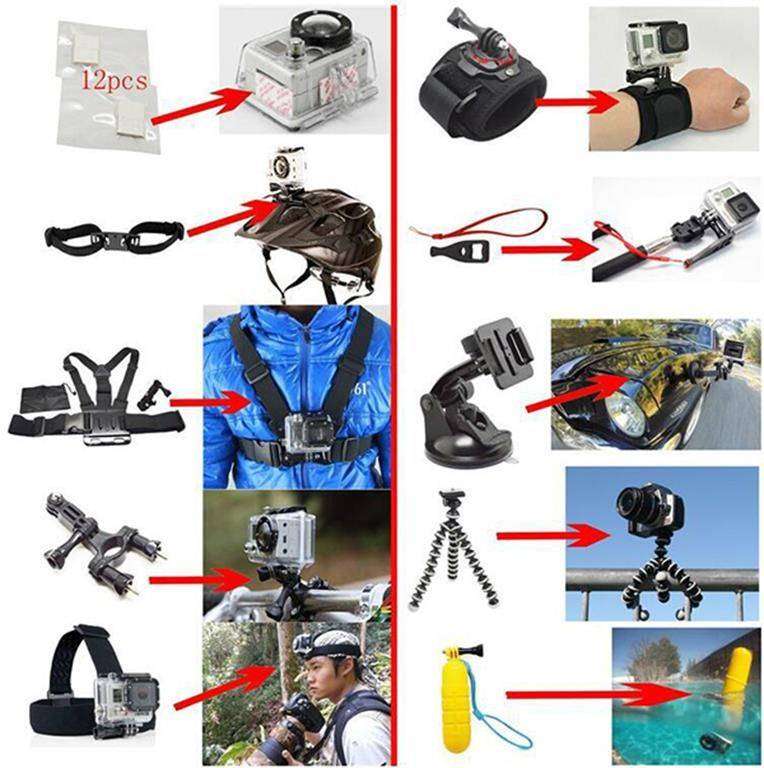 50 in 1 Action Camera Accessory Kit for GoPro Hero