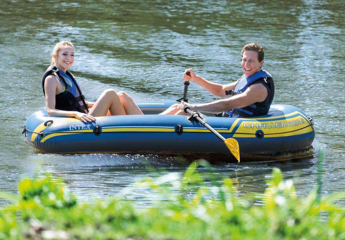 Intex - Kayak Paddle and Boat Oars Combo - Black/ Yellow