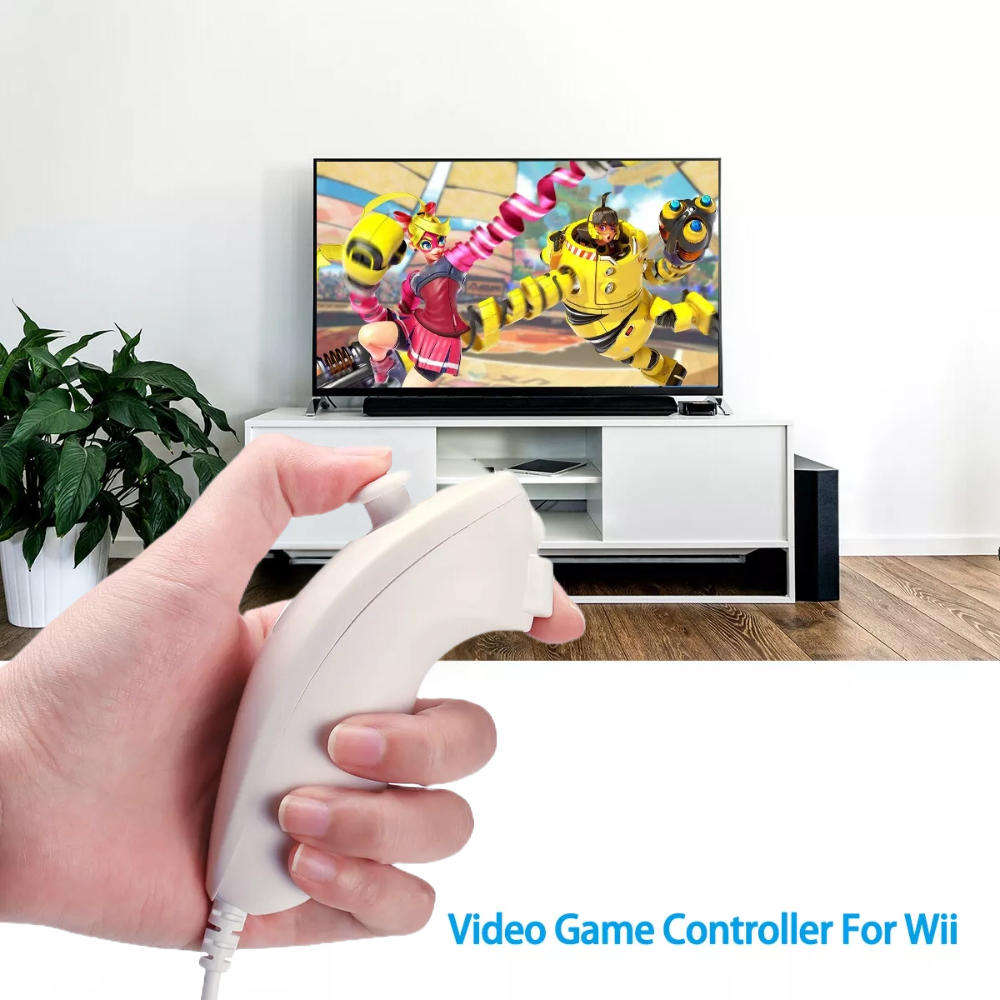 Nunchuk Replacement Controller for Nintendo Wii Console - White Wii Remote