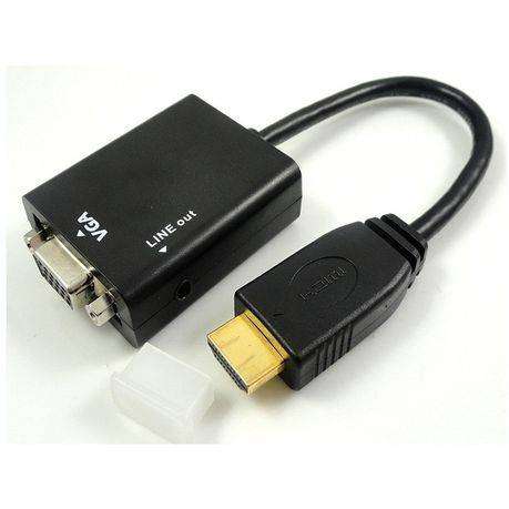 HDCabling - Active HDMI to VGA Adapter with Audio Output