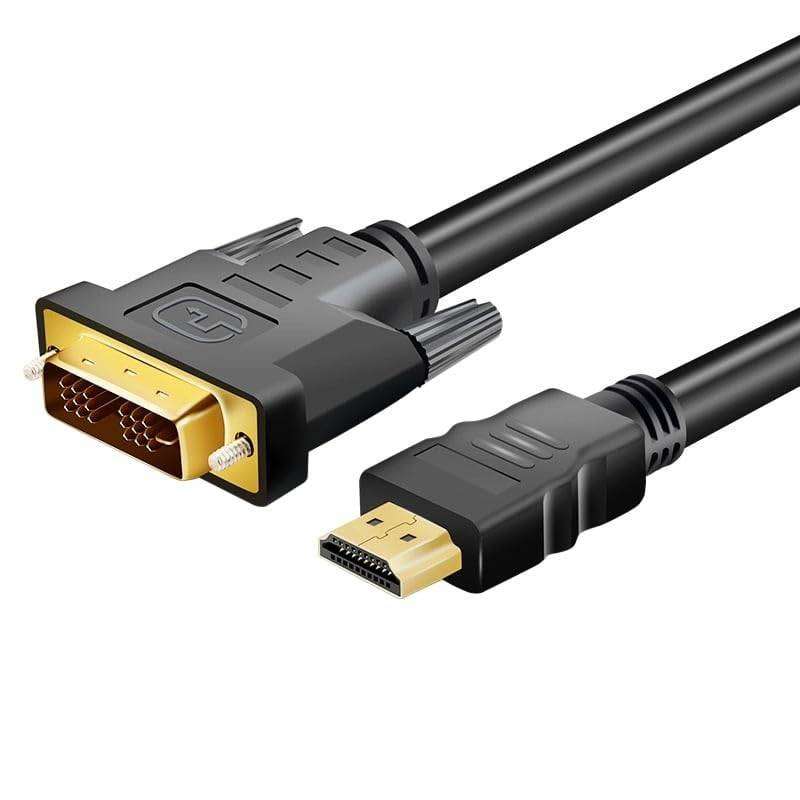 Gizzu 1080P HDMI to DVI-D Poly Cable, 1.8 Meter Length