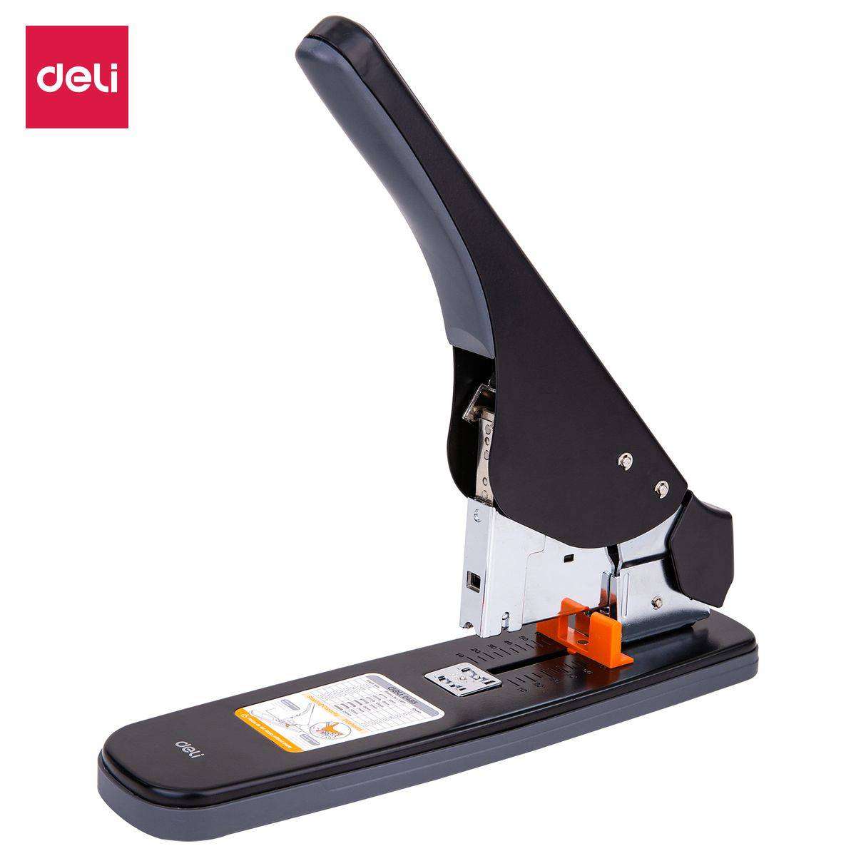 Deli Effortless Heavy Duty Stapler 210 Sheets 23/6 & 23/23 Black