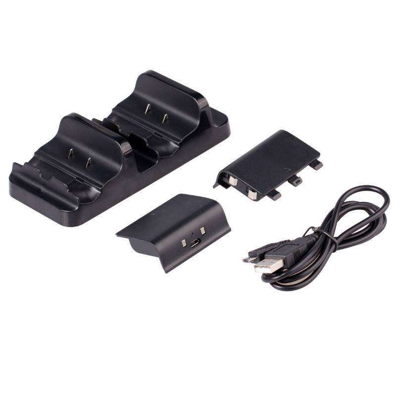 DOBE Dual Charging Dock with Battery By Cell Fixer