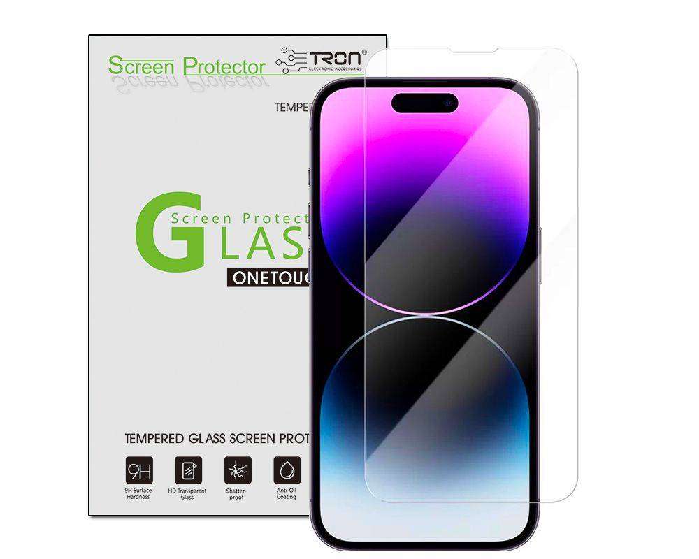 TRON® Premium Tempered Glass Screen Protector Designed for iPhone 14 Pro