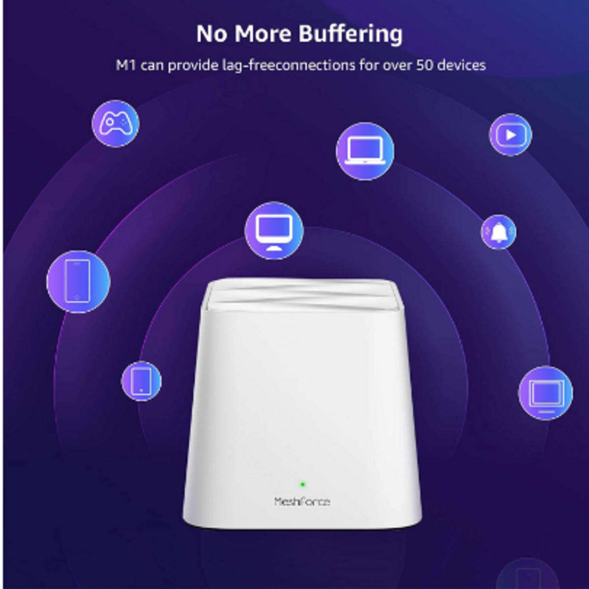 Meshforce M1 Mesh WiFi System, Whole Home WiFi Performance