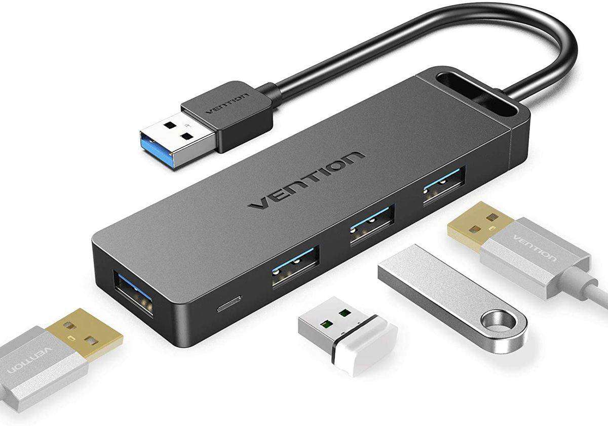 Vention 4-Port USB 3.0 HUB Adapter For Macbook - Black