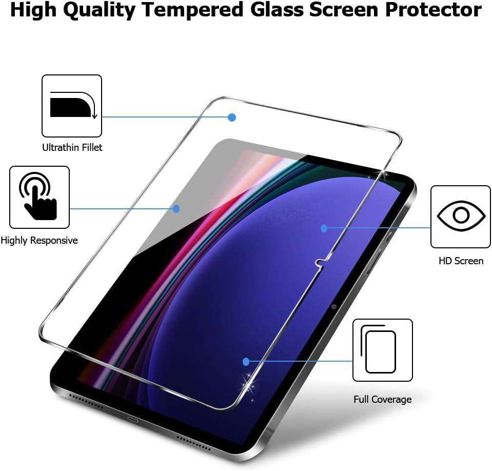 TRON Tempered Glass Screen Protector Made for Samsung Galaxy Tab S9 / S9 FE