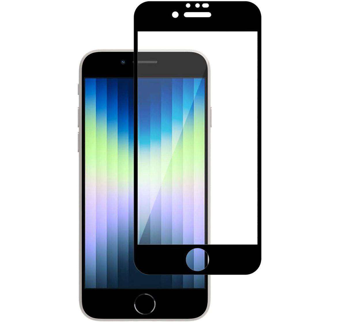 TRON® Full Coverage Tempered Glass Screen Protector for iPhone SE 3 (2022)