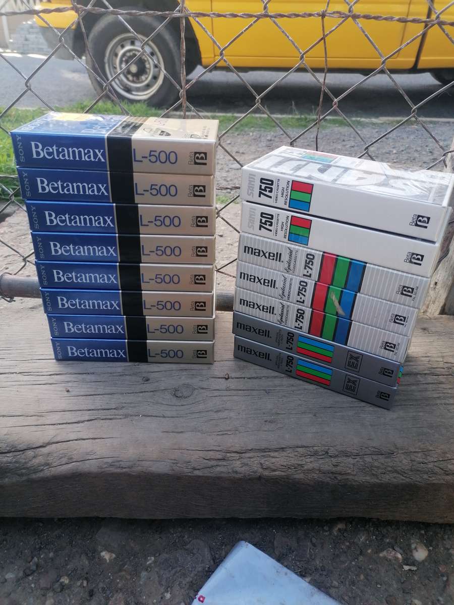 New old stock Beta VHS tapes. Bid per item