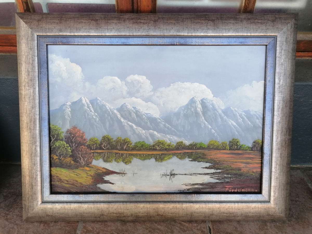 ORIGINAL BY WELL KNOWN ARTIST - WERNER FORDELMANN (1926-2012) - OIL ON CANVAS ON BOARD