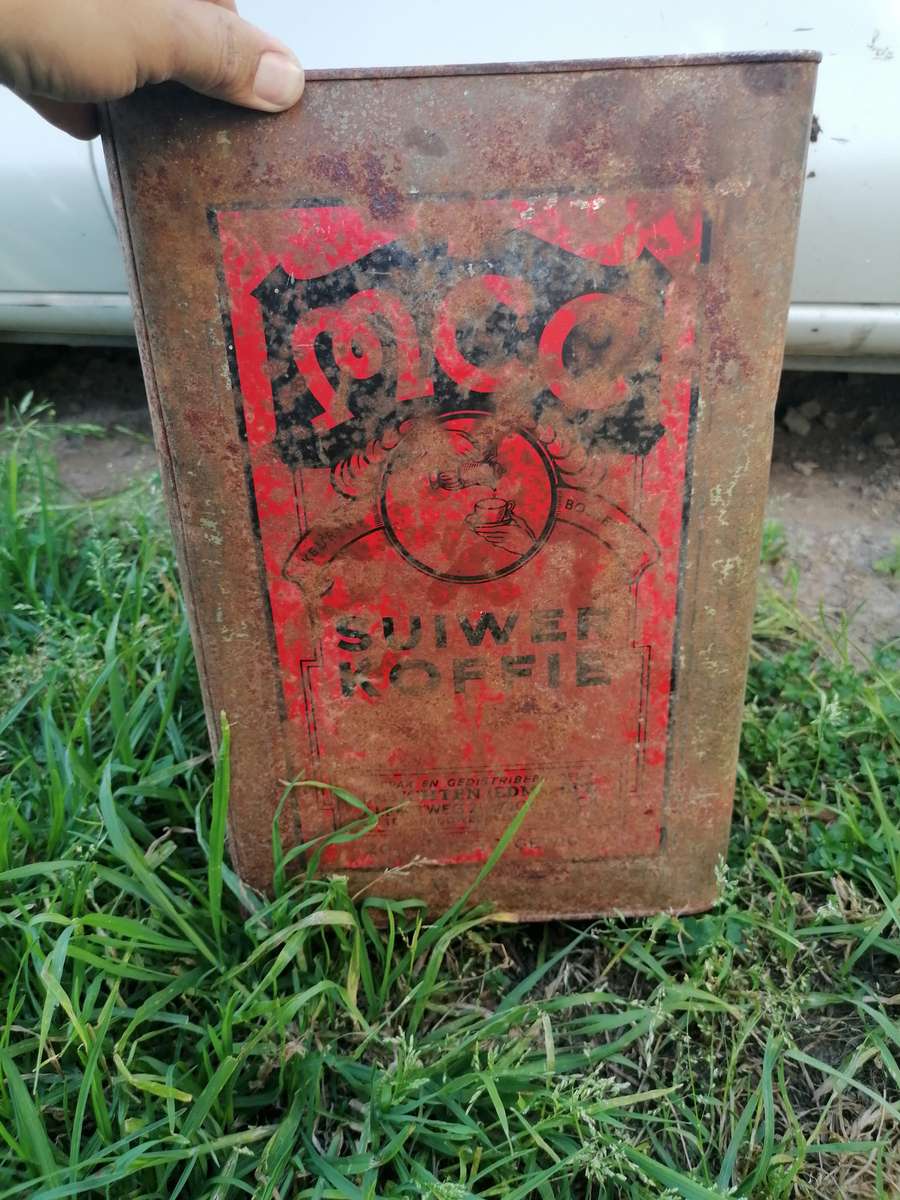 Antique mcc pure coffee 20lbs tin