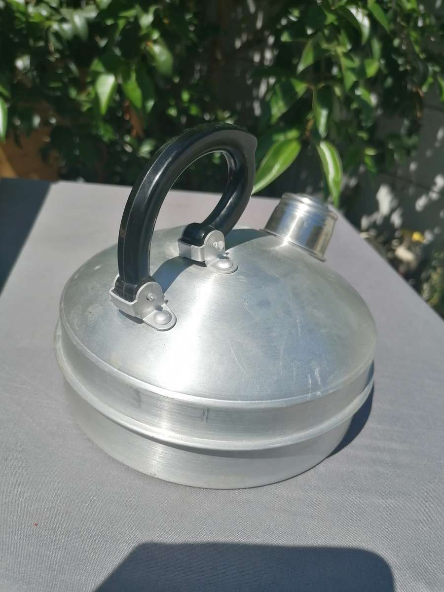 1950s French Aluminium Whistling Tea Kettle