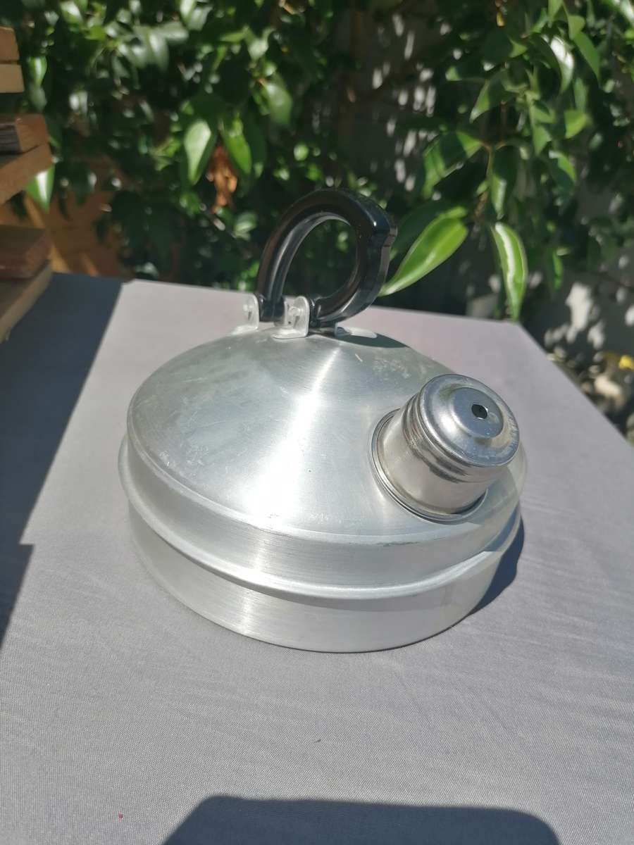 1950s French Aluminium Whistling Tea Kettle